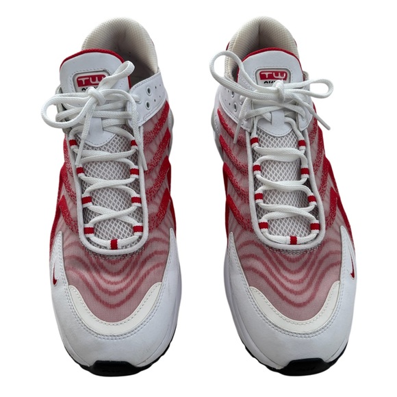 Nike TW AirMax Athletic Shoes Sports Gym White Red Swoosh Dopamine Mens Size 11 - Picture 4 of 16